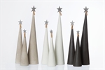 Juletræ Cement cone grå, sort og hvid fra Lübec Living OOhh - Tinashjem 